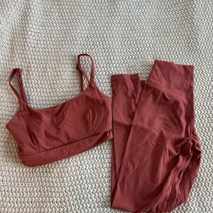 Women's Vitality/Balance Athletica Terracotta Rust Leggings Set